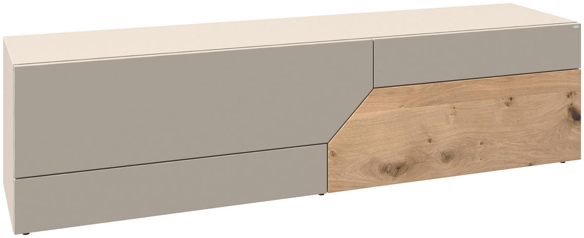 LOWBOARD Taupe, Wildeiche  191,9/50/44,6 cm  - Taupe/Wildeiche, Design, Holz/Holzwerkstoff (191,9/50/44,6cm) - Voglauer
