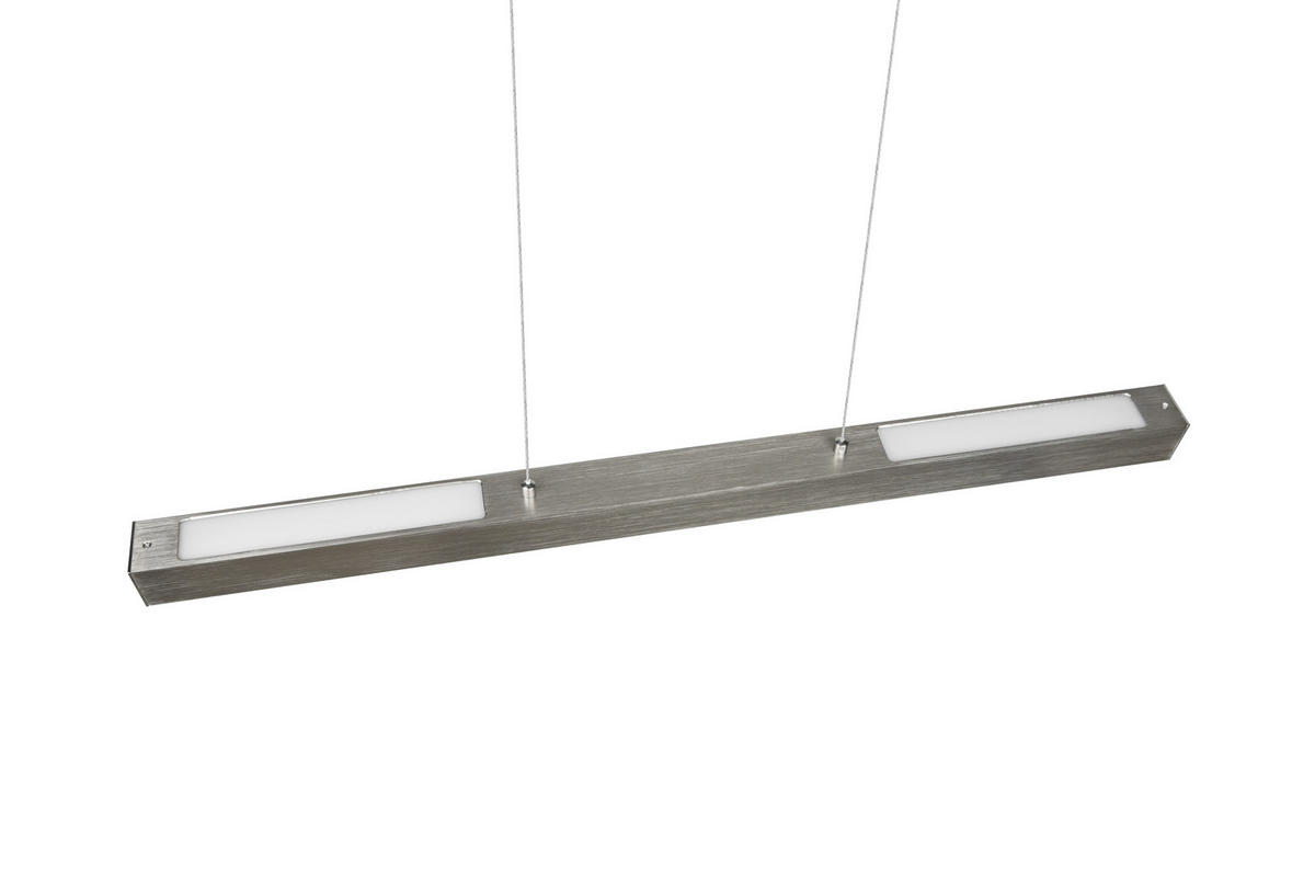 SCHIENENSYSTEM-HÄNGELEUCHTE - Nickelfarben, Design, Metall (90/180/5cm) - Trio Leuchten