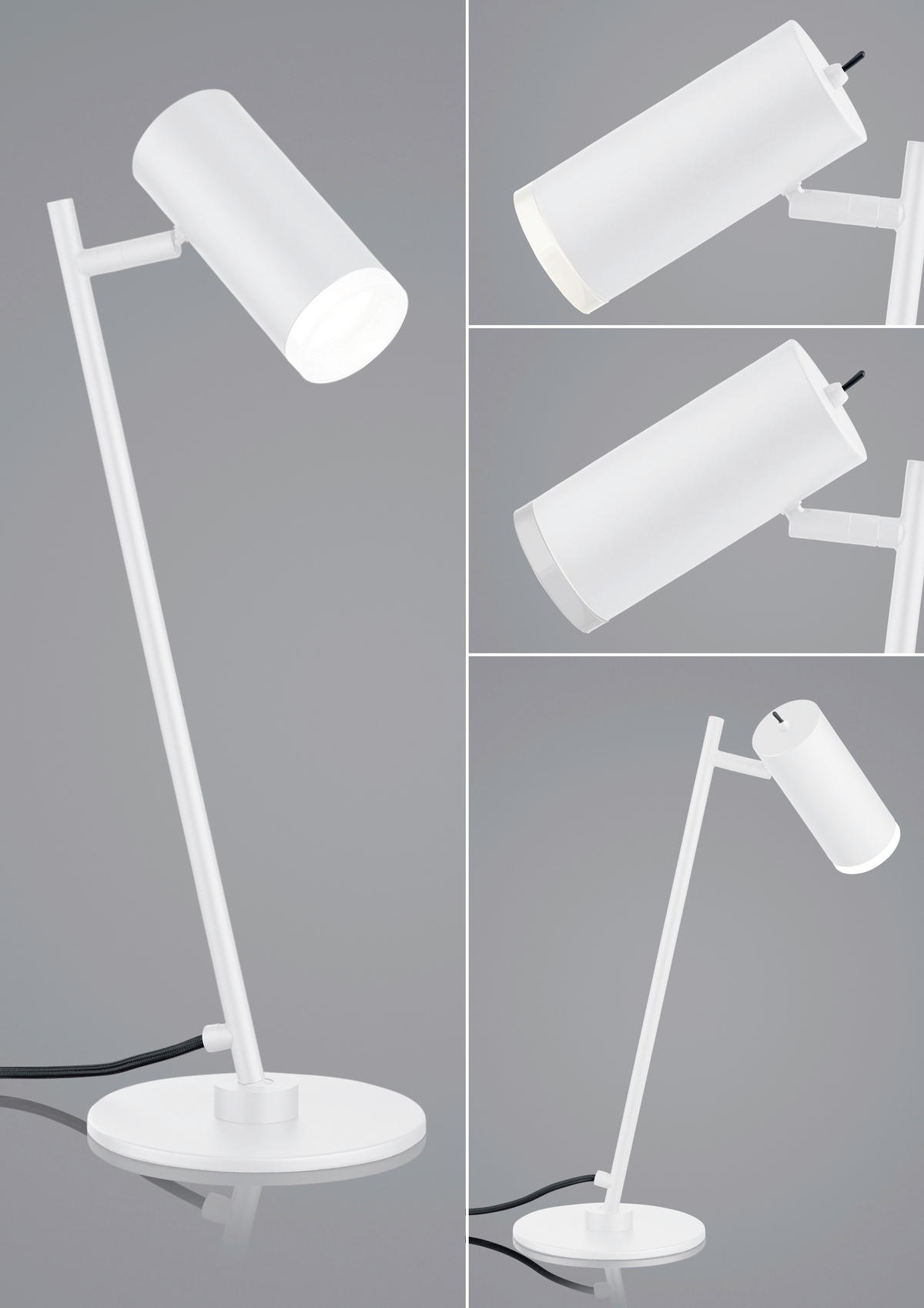 TISCHLEUCHTE 16/50 cm  - Weiß, Design, Metall (16/50cm) - Hell