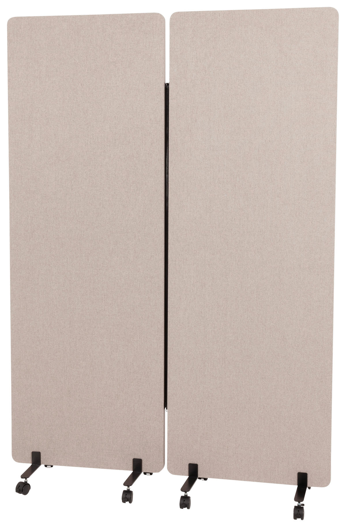 MELLANVÄGG  i metall, plast, textil  taupe  - taupe, Basics, metall/textil (60/177/35cm) - MID.YOU