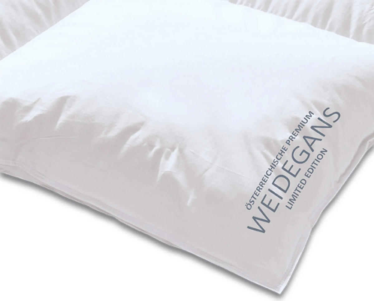 DAUNENDECKE  Österreichische Weidegans  200/200 cm   - Weiß, Basics, Textil (200/200cm)