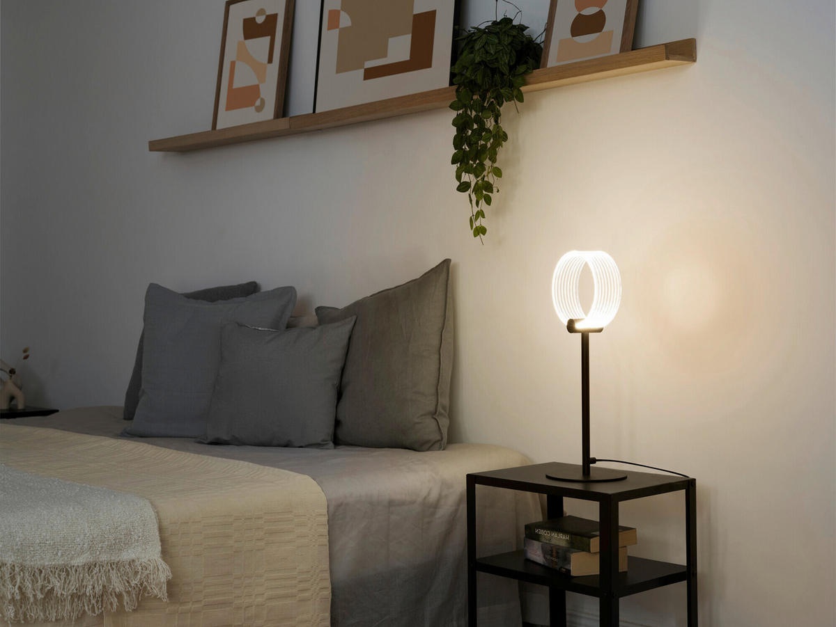 LED-TISCHLEUCHTE 16/44 cm   - Schwarz, Design, Kunststoff (16/44cm) - Osram