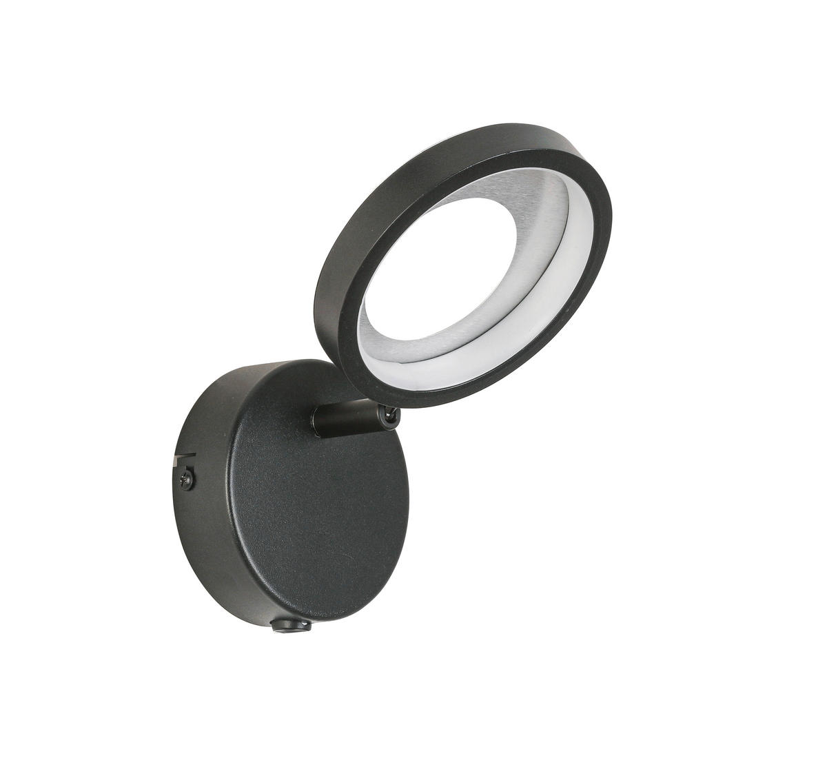 LED-STRAHLER Granada 12/21/15 cm   - Schwarz/Alufarben, Basics, Kunststoff/Metall (12/21/15cm) - Novel