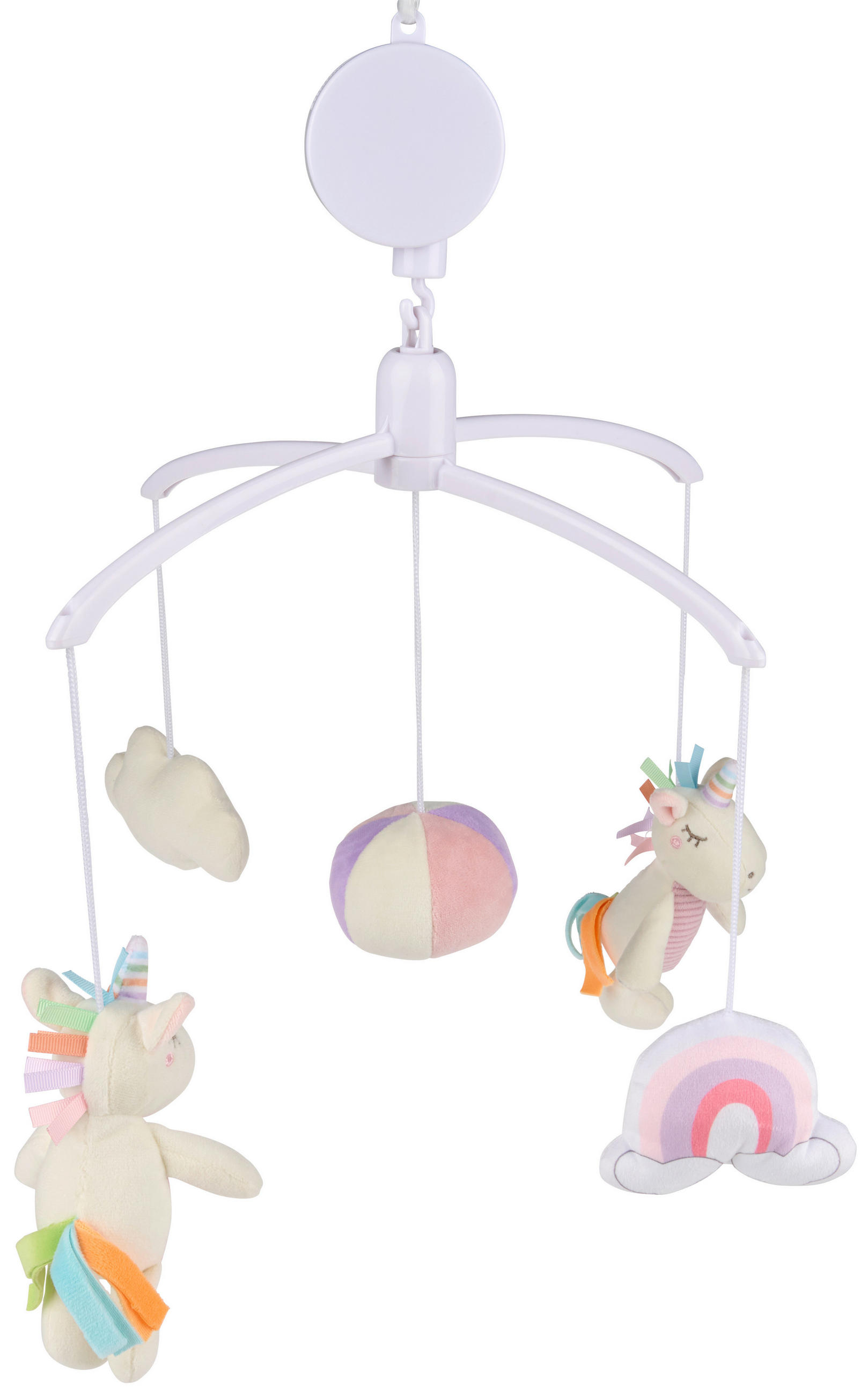 MOBILE Samy  - Weiß, Trend, Kunststoff/Textil (30cm) - Patinio