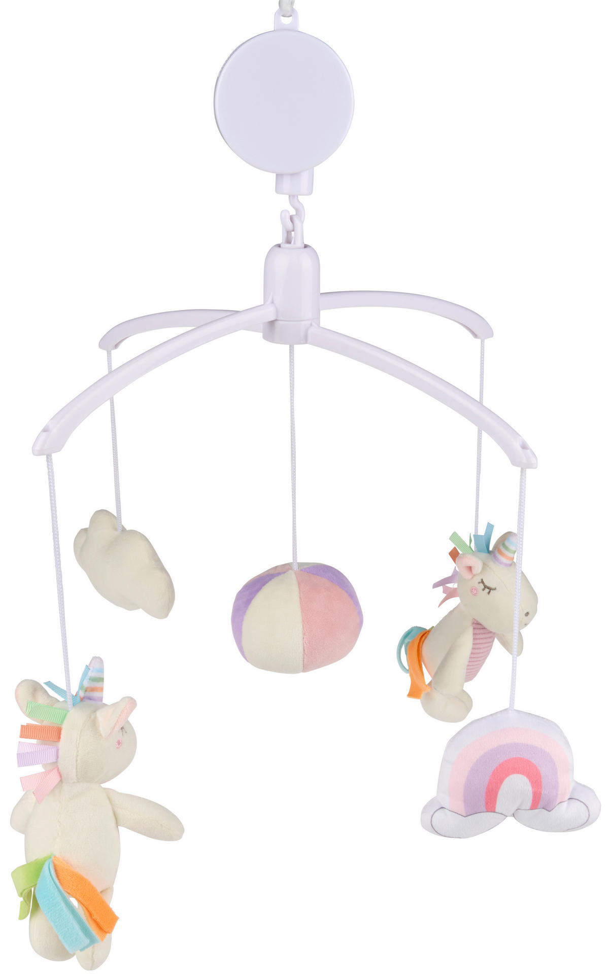 MOBILE Samy  - Weiß, Trend, Kunststoff/Textil (30cm) - Patinio