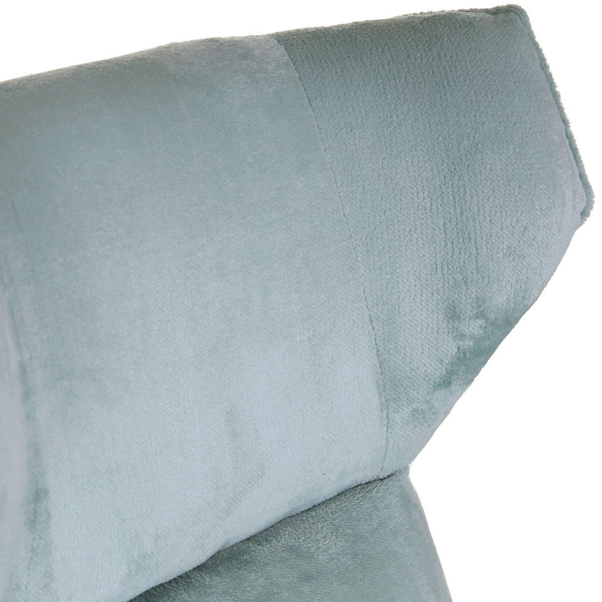 OHRENSESSEL in Plüsch Mintgrün  - Schwarz/Hellblau, KONVENTIONELL, Textil/Metall (83/110/92cm) - MID.YOU