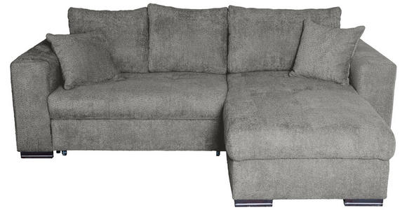 ECKSOFA Grau Webstoff  - Braun/Grau, KONVENTIONELL, Holz/Textil (170/235cm) - Carryhome