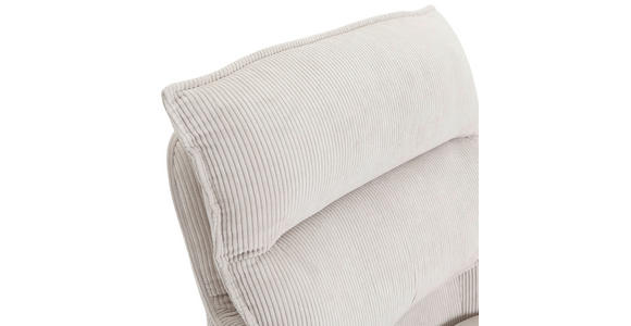 ARMLEHNSTUHL  Stoffauswahl, Sitzfläche 360° drehbar, automatische Rückholfunktion Cord  - Beige/Schwarz, Design, Textil/Metall (60/95/62cm) - Novel