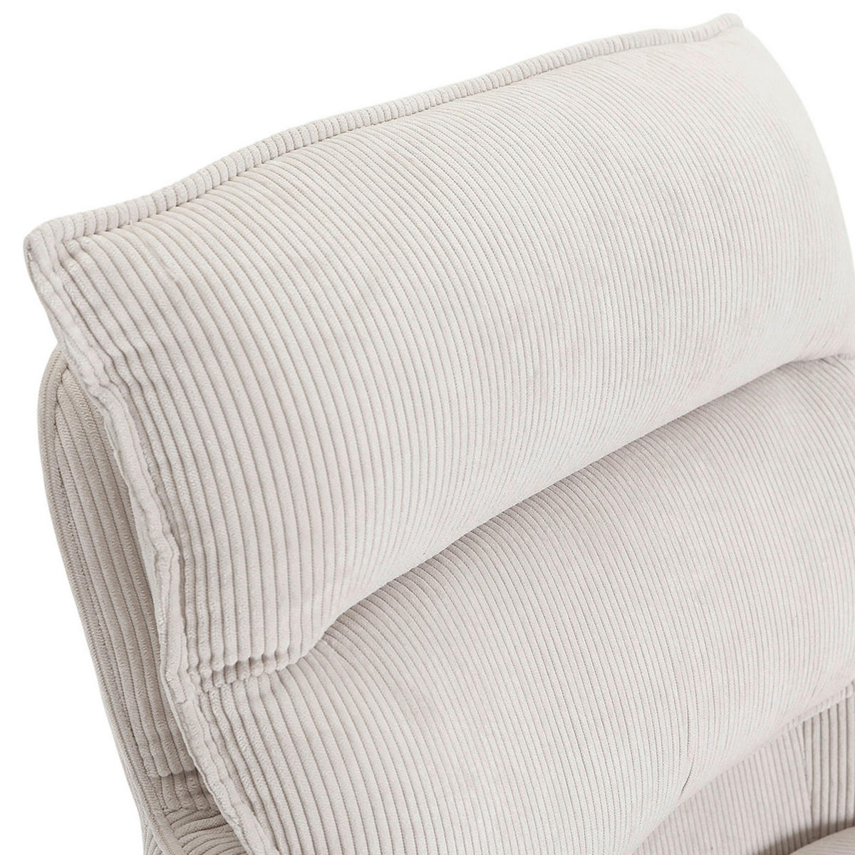 ARMLEHNSTUHL  Stoffauswahl, Sitzfläche 360° drehbar, automatische Rückholfunktion Cord  - Beige/Schwarz, Design, Textil/Metall (60/95/62cm) - Novel