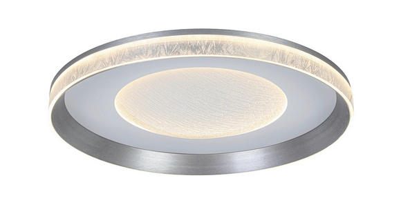 LED-DECKENLEUCHTE 50/9 cm   - Dunkelgrau/Transparent, Design, Kunststoff/Metall (50/9cm) - Novel