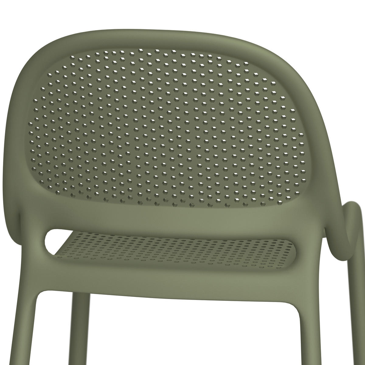 GARTENSTUHL Grün  - Grün, MODERN, Kunststoff (50/81/55cm) - Ambia Garden