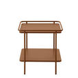 BEISTELLTISCH 45/45/44,3 cm Terracotta quadratisch  - Terracotta, Basics, Metall (45/45/44,3cm) - Xora
