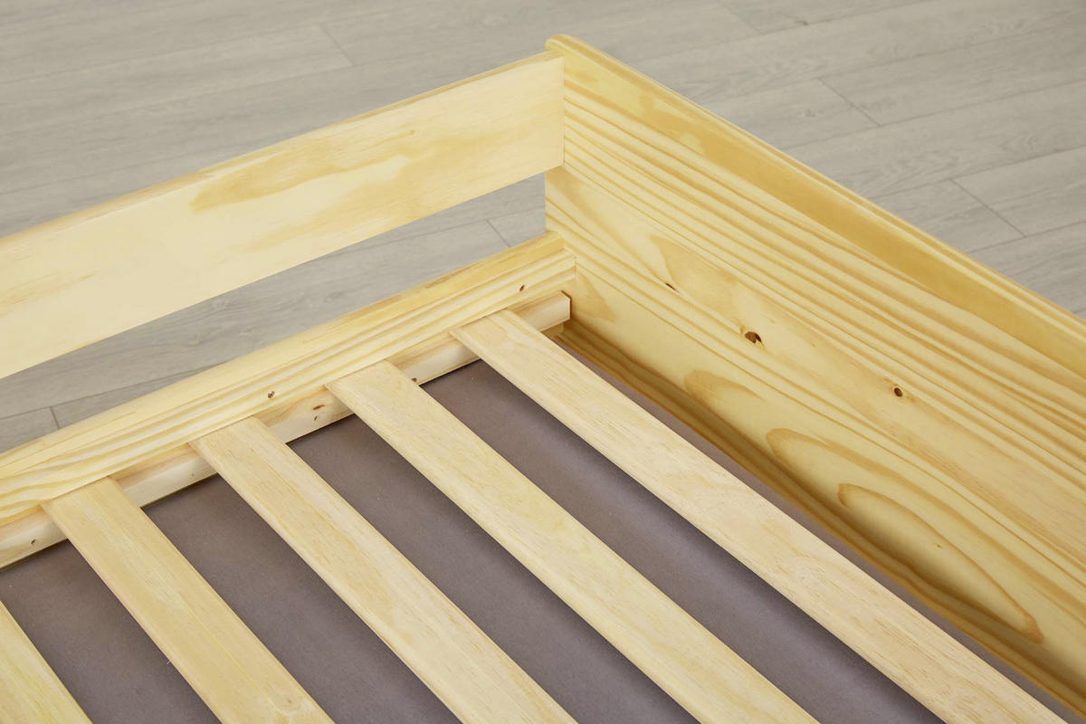Bett "Lotar" , 90/200 cm Naturfarben  - Naturfarben, Konventionell, Holz (90/200cm) - MID.YOU