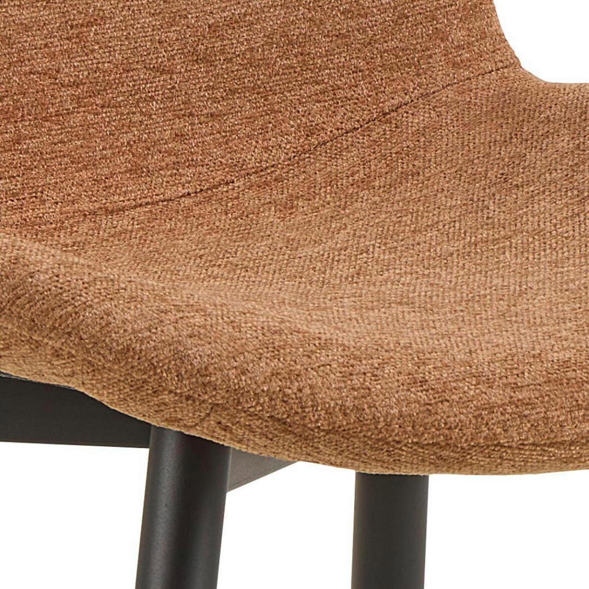 STOL 2 styck  flatväv  svart, terrakotta  - svart/terrakotta, Trend, metall/textil (50/86/58cm) - Best Price