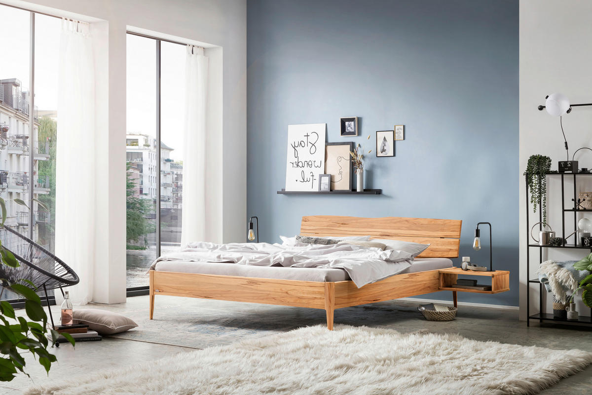 BETT 160/200 cm  in Buchefarben  - Buchefarben, Design, Holz (160/200cm) - Hasena