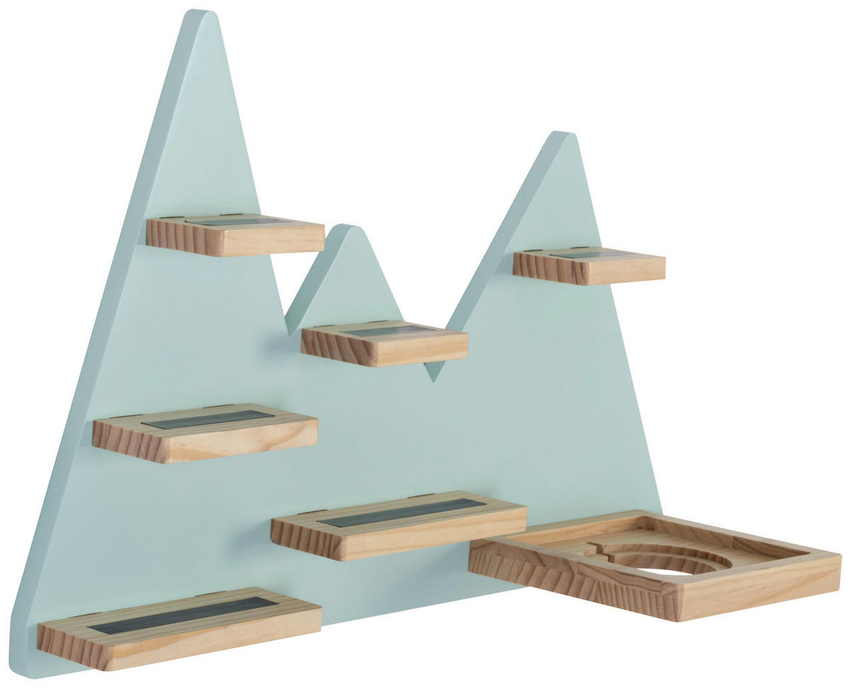 WANDREGAL  - Naturfarben/Mintgrün, MODERN, Holz/Holzwerkstoff - Ben'n'jen