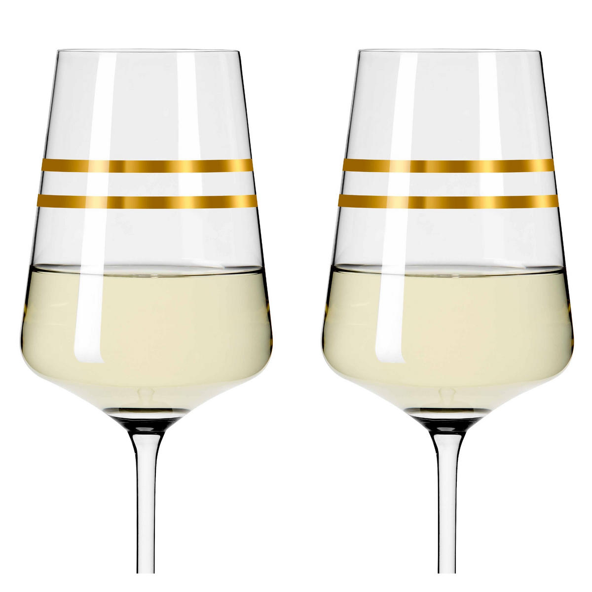 WEIßWEINGLAS Celebration Deluxe 400 ml 2-teilig  - Goldfarben, Glas (0,4cm) - Ritzenhoff