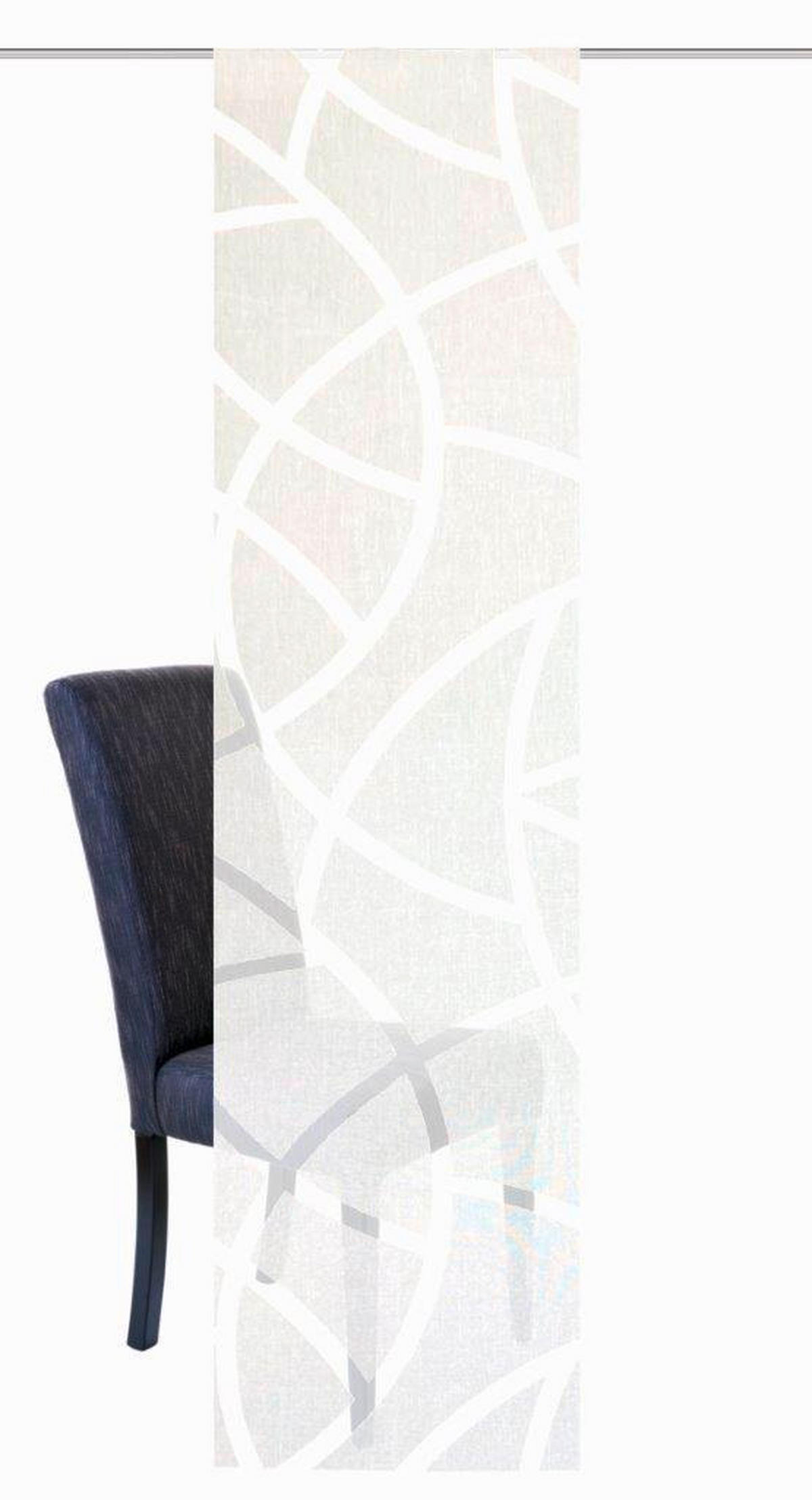 FLÄCHENVORHANG   transparent   60/245 cm  - Ecru, KONVENTIONELL, Textil (60/245cm)