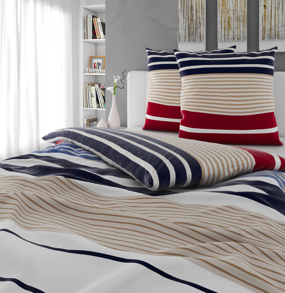 BETTWÄSCHE Renforcé 200/200 cm  - Dunkelblau, Textil (200/200cm) - Novel