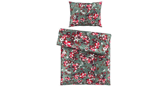 BETTWÄSCHE Satin 140/200 cm - Rot/Weiß, Basics, Textil (140/200cm) - Novel