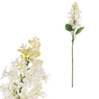 UMĚLÁ KVĚTINA 63 cm - bílá/modrá, Basics, plast (63cm)