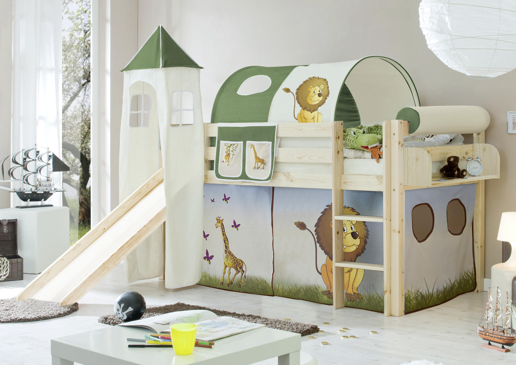 SPIELBETT Kiefer massiv 90/200 cm Multicolor, Kieferfarben  - Multicolor/Kieferfarben, Natur, Holz (90/200cm) - MID.YOU