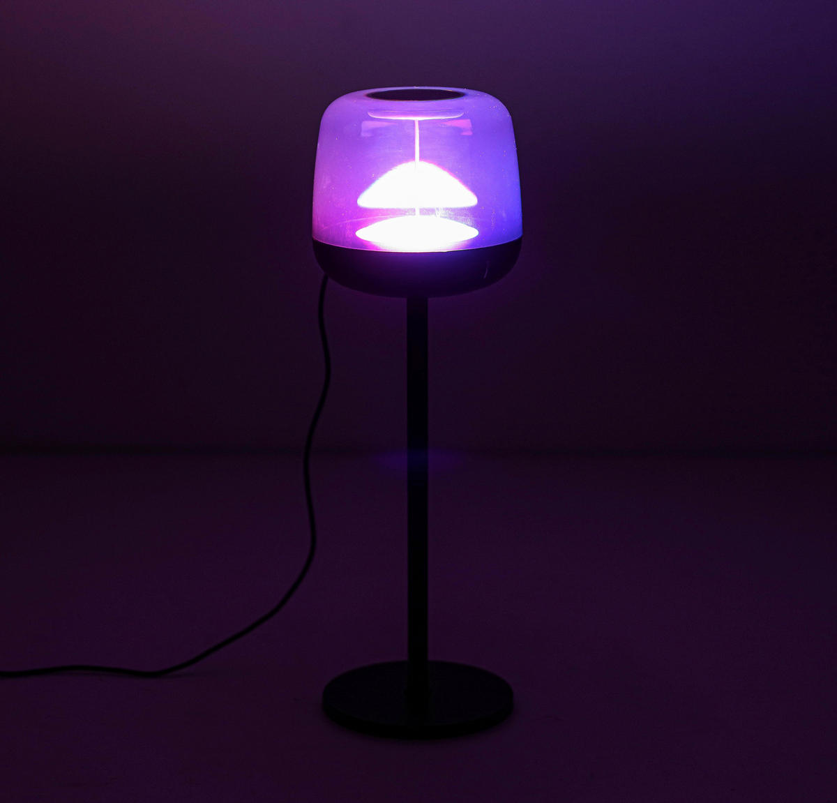 NAMIZNA SVETILKA ZA POLNJENJE        11,5/36,7 cm       - črna/prosojno, Trend, kovina/umetna masa (11,5/36,7cm) - Novel