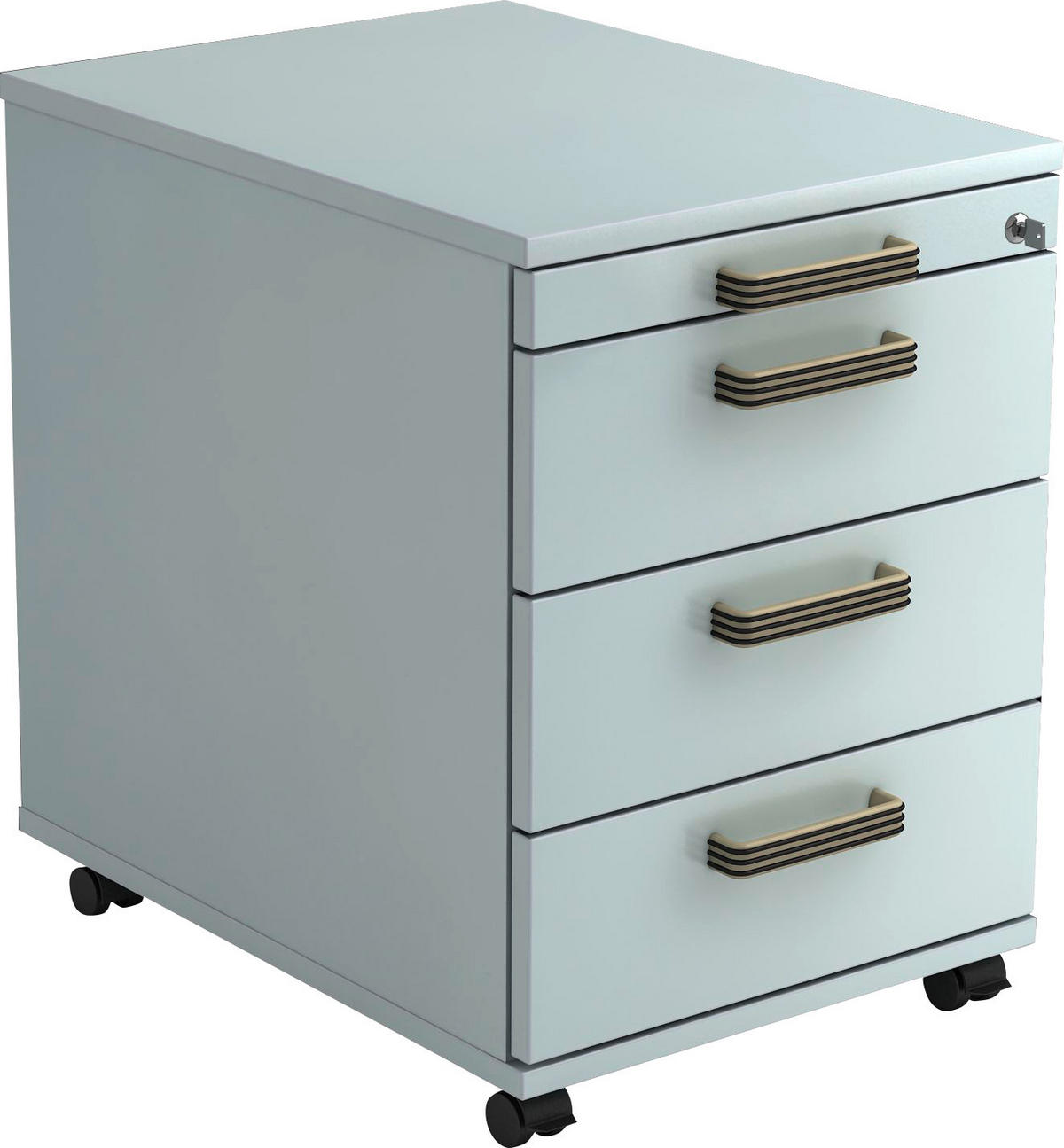 ROLLCONTAINER Grau  - Alufarben/Grau, KONVENTIONELL, Holzwerkstoff/Kunststoff (42,8/59/56cm) - Venda