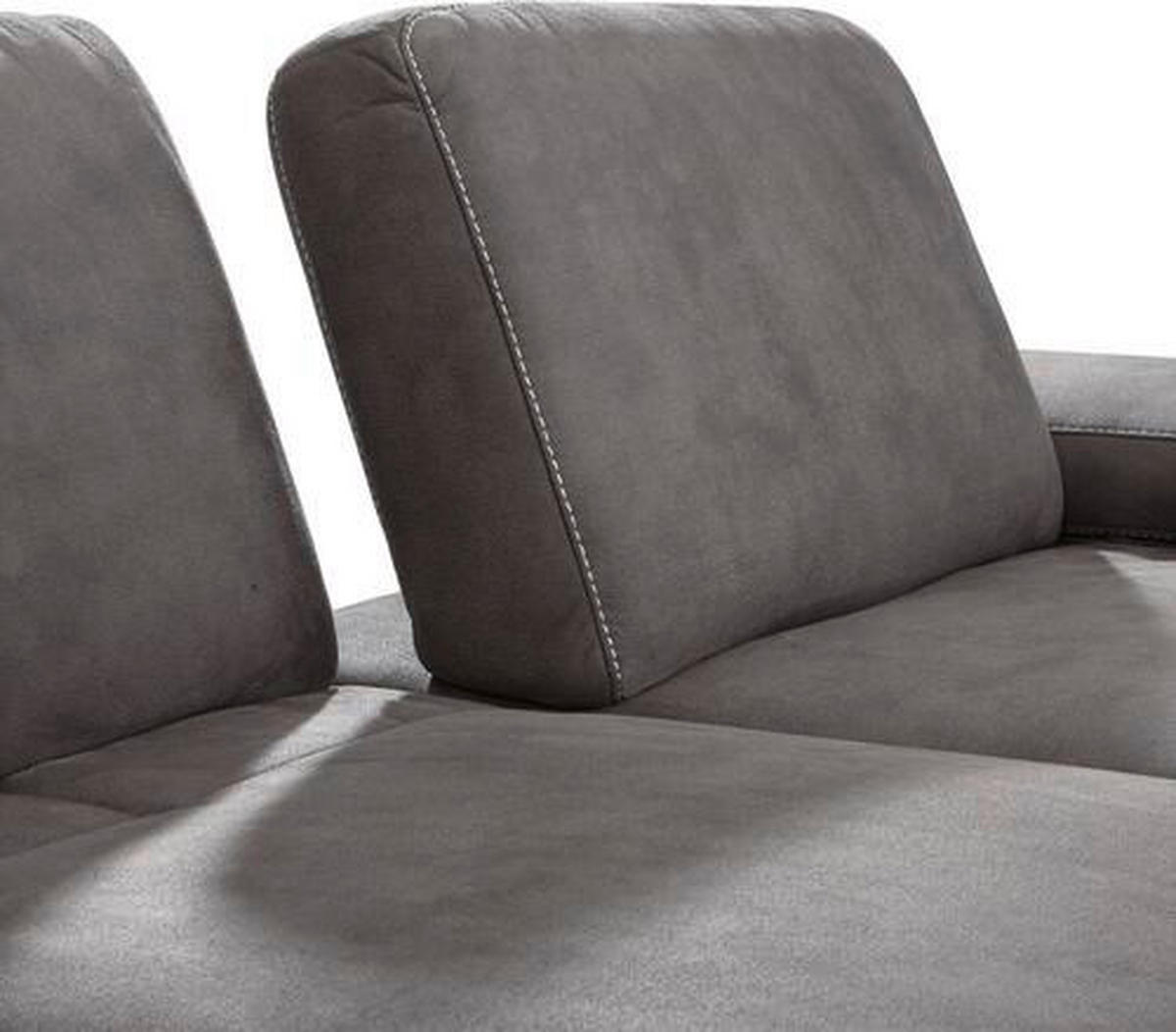 ECKSOFA 16580 Sprint Grau Mikrofaser  - Beige/Bronzefarben, Design, Textil/Metall (176/298cm) - Valnatura