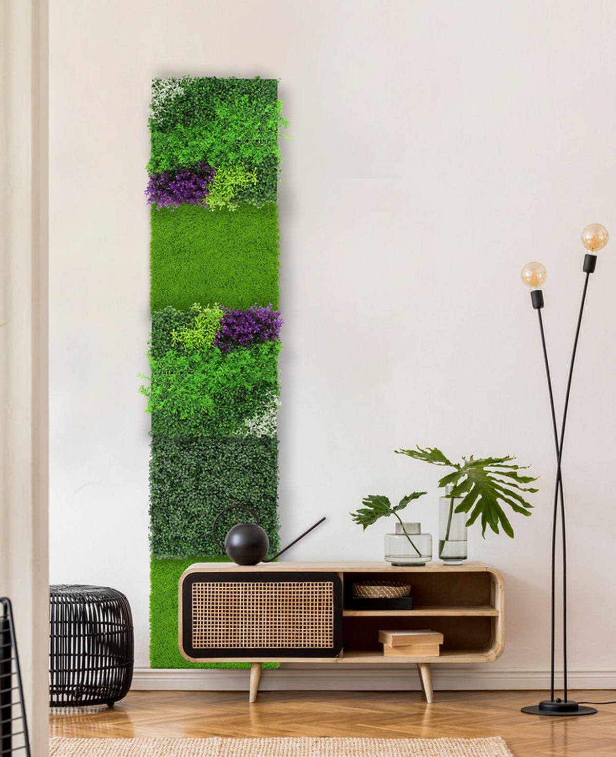 AKUSTIKPANEEL Modular Wall System Design Flora 52/52/4 cm  - Multicolor, MODERN, Kunststoff (52/52/4cm) - Jangal