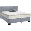 BOXSPRINGBETT 160/200 cm  in Grau  - Schwarz/Grau, Design, Kunststoff/Textil (160/200cm) - Hom`in