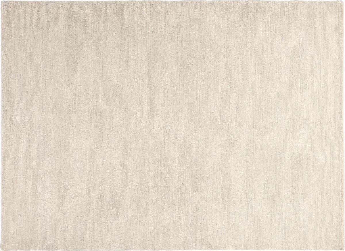 WOLLTEPPICH 250/300 cm Nepal Vinciano Uni Weiß  - Weiß, Basics, Textil (250/300cm) - Cazaris