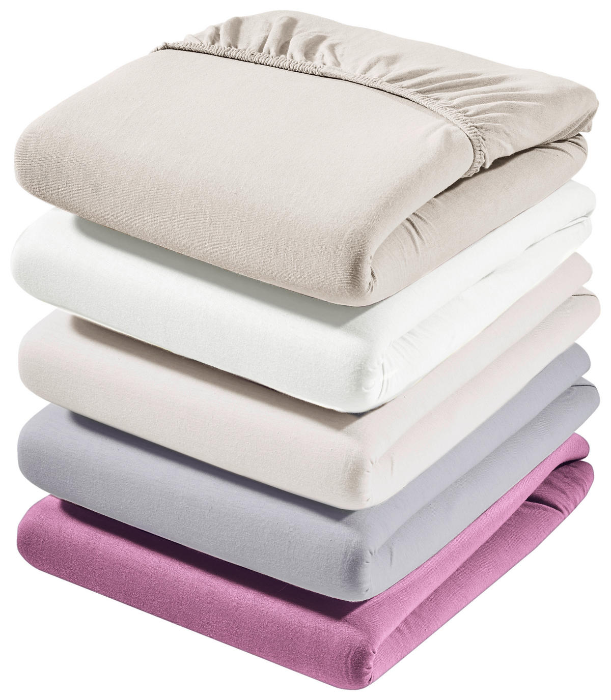 SPANNBETTTUCH Zwirn-Jersey  - Weiß, Basics, Textil (100/200cm) - Estella