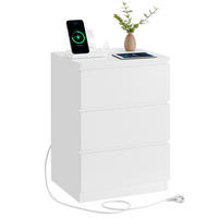 NACHTSCHRANK 40/59/35 cm  - Weiß, Basics, Holzwerkstoff (40/59/35cm) - Boxxx