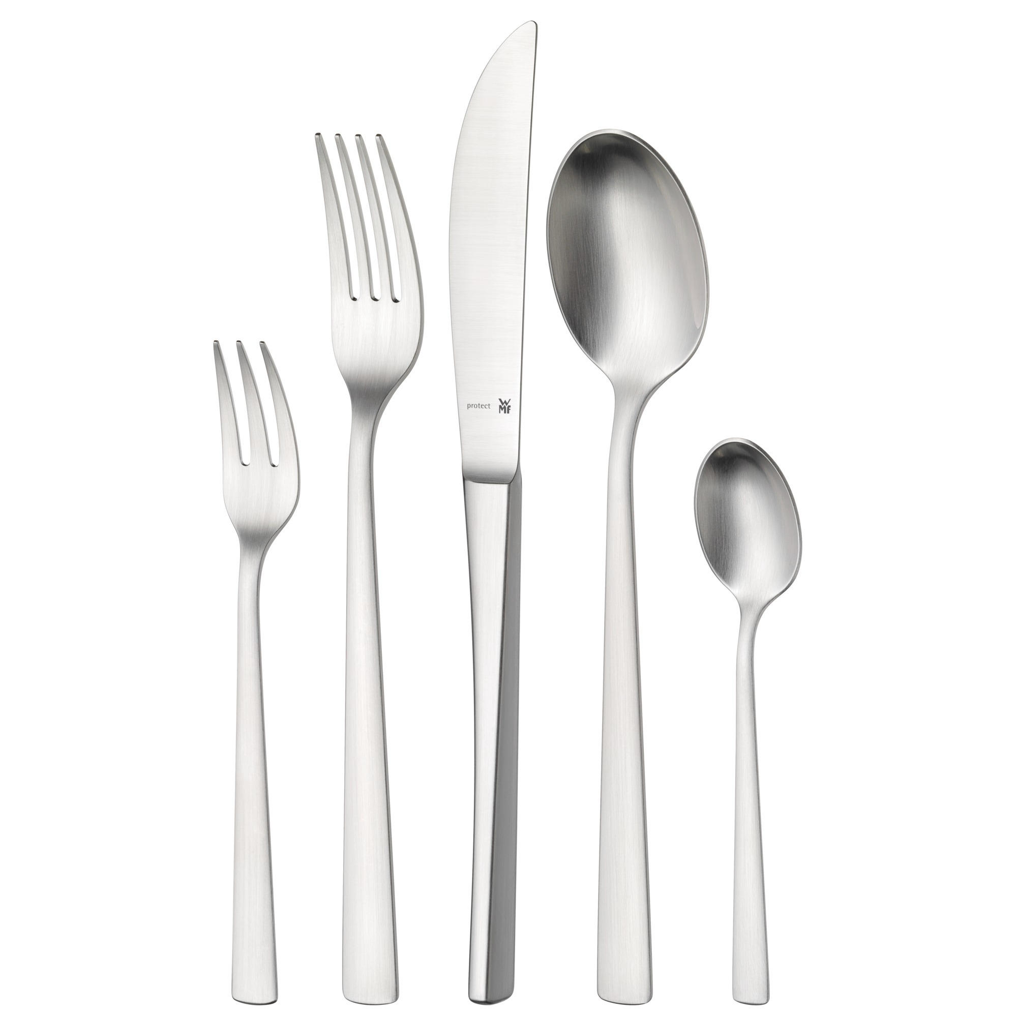 BESTECKSET Corvo  66-teilig  - Edelstahlfarben, Design, Metall - WMF
