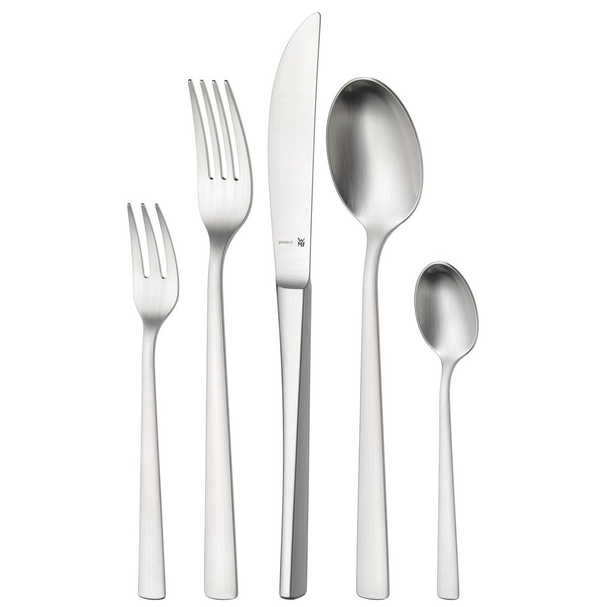 BESTECKSET Corvo  66-teilig  - Edelstahlfarben, Design, Metall - WMF