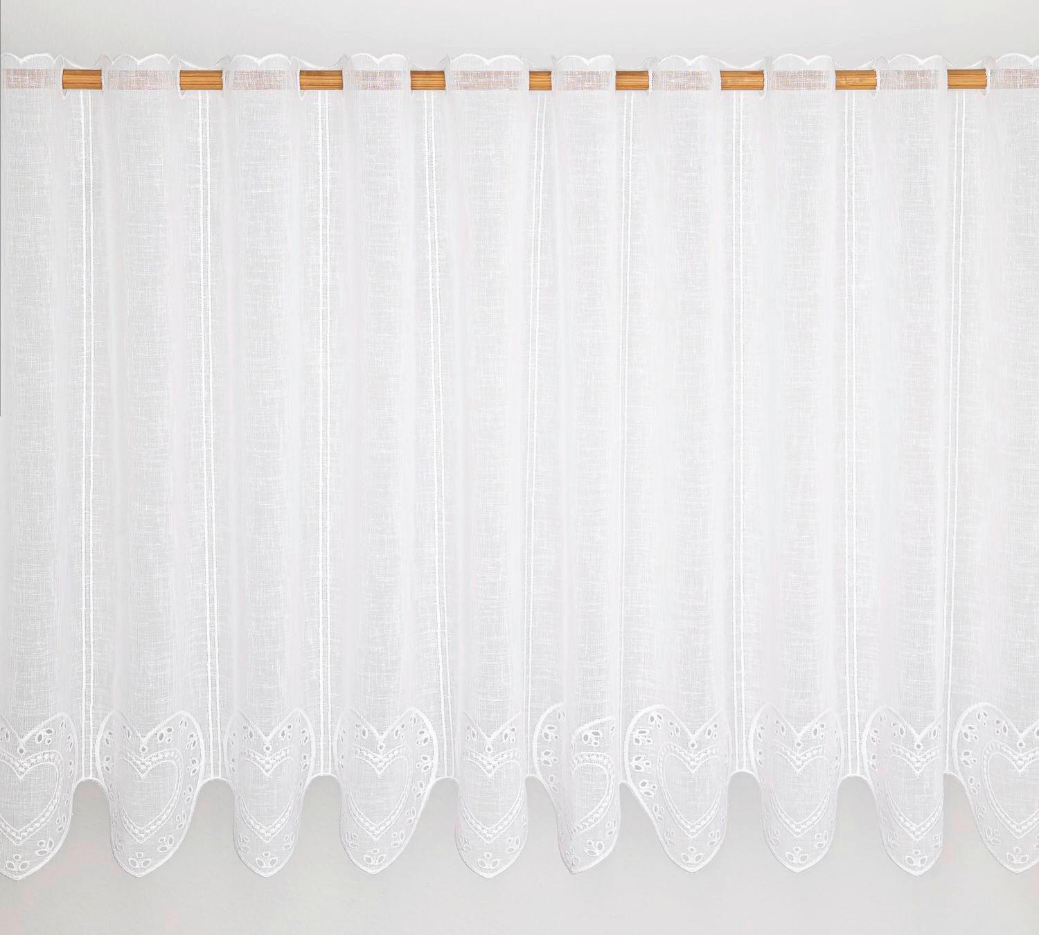 KRATKA ZAVESA  2024 AUTUMN          60 cm   bela  - bela, Basics, tekstil (60cm)