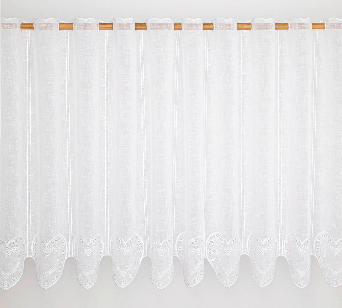 KRATKA ZAVESA  2024 AUTUMN          45 cm   bela  - bela, Basics, tekstil (45cm)