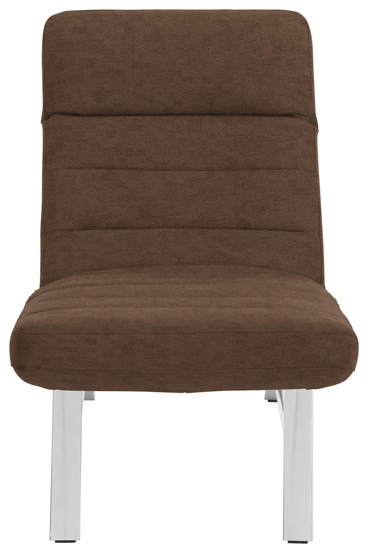 LIEGE in Mikrofaser Braun  - Chromfarben/Braun, Design, Textil/Metall (65/91/170cm) - Chilliano