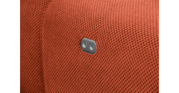ECKSOFA in Velours Terracotta 236/326 cm - Terracotta/Schwarz, Design, Kunststoff/Textil (236/326cm) - Xora