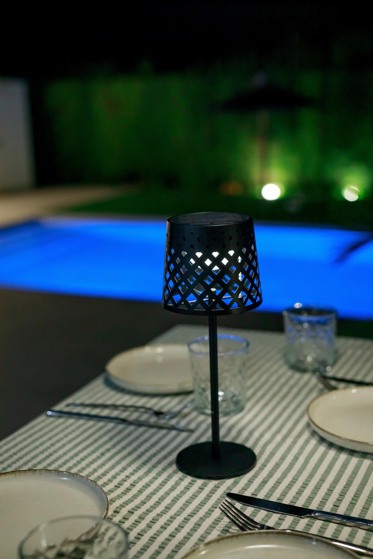 LED-AUßENLEUCHTE Gretita 10/30 cm   - Schwarz, Basics, Metall (10/30cm) - Newgarden