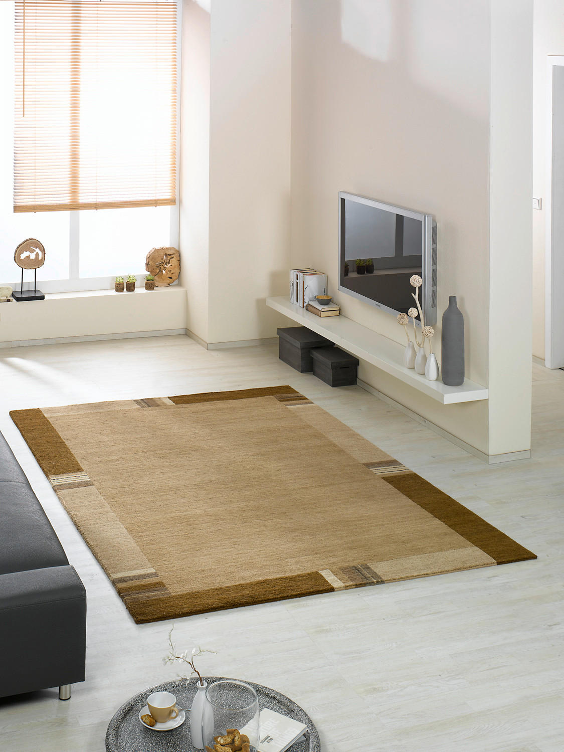 WOLLTEPPICH 140/200 cm Braun  - Braun, Basics, Textil (140/200cm) - Cazaris