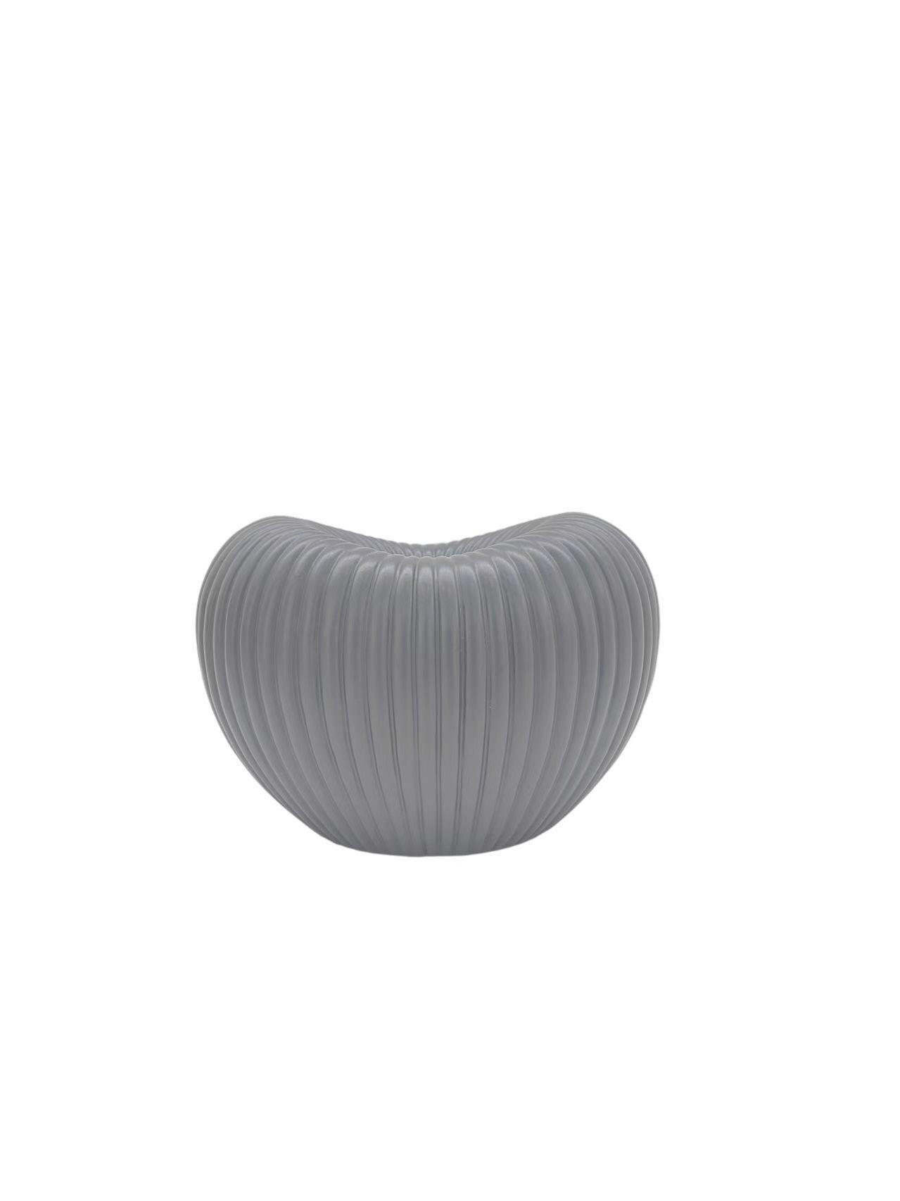 VÁZA  - szürke, Basics, kerámia (20.5/13.5/13.8cm)