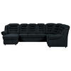 WOHNLANDSCHAFT in Chenille Schwarz  - Schwarz, Konventionell, Kunststoff/Textil (165/333/216cm) - Livetastic