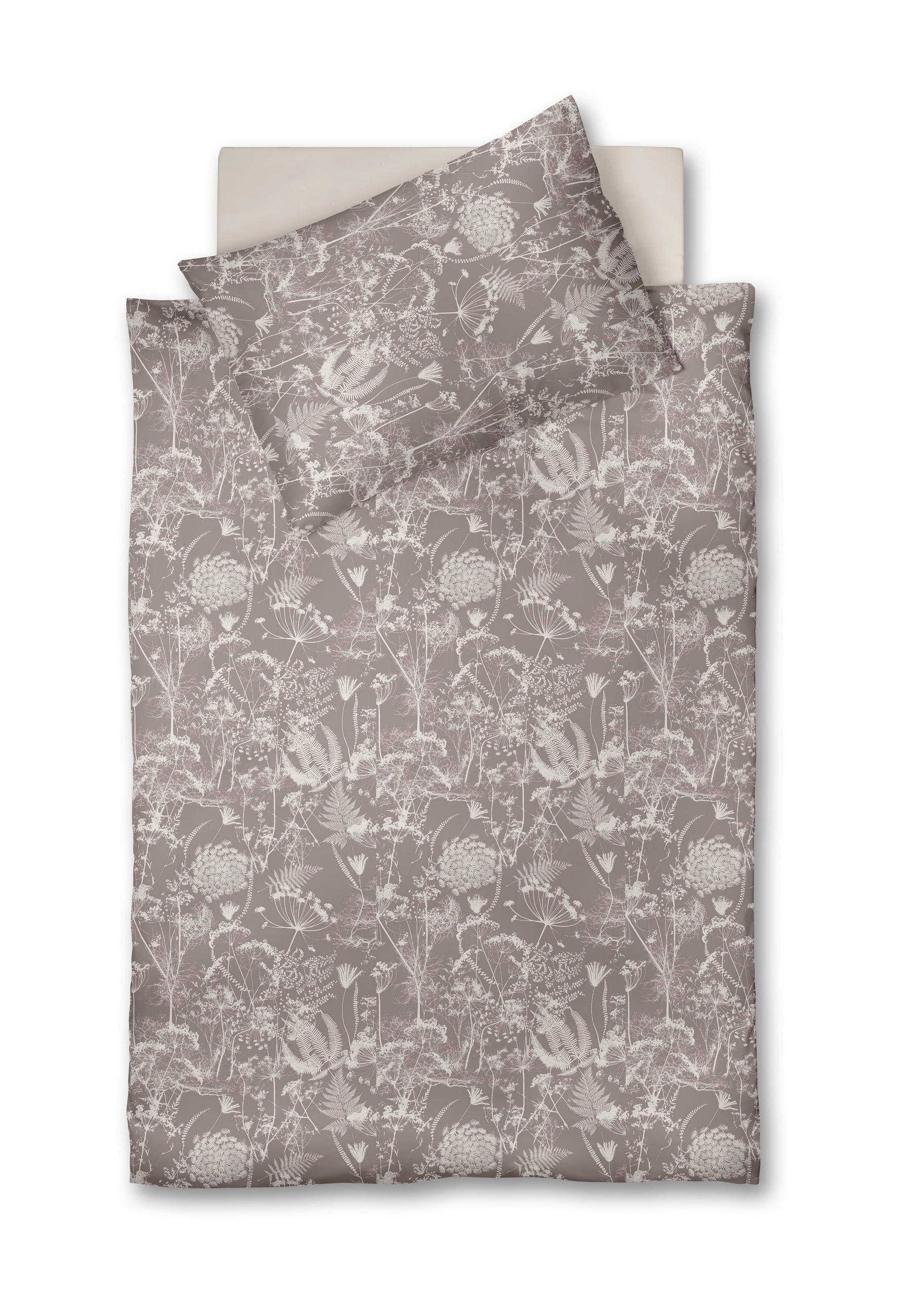 ÁGYNEMŰHUZAT-GARNITÚRA 140/200 cm  - Pezsgő/taupe, Basics, textil (140/200cm) - Fleuresse