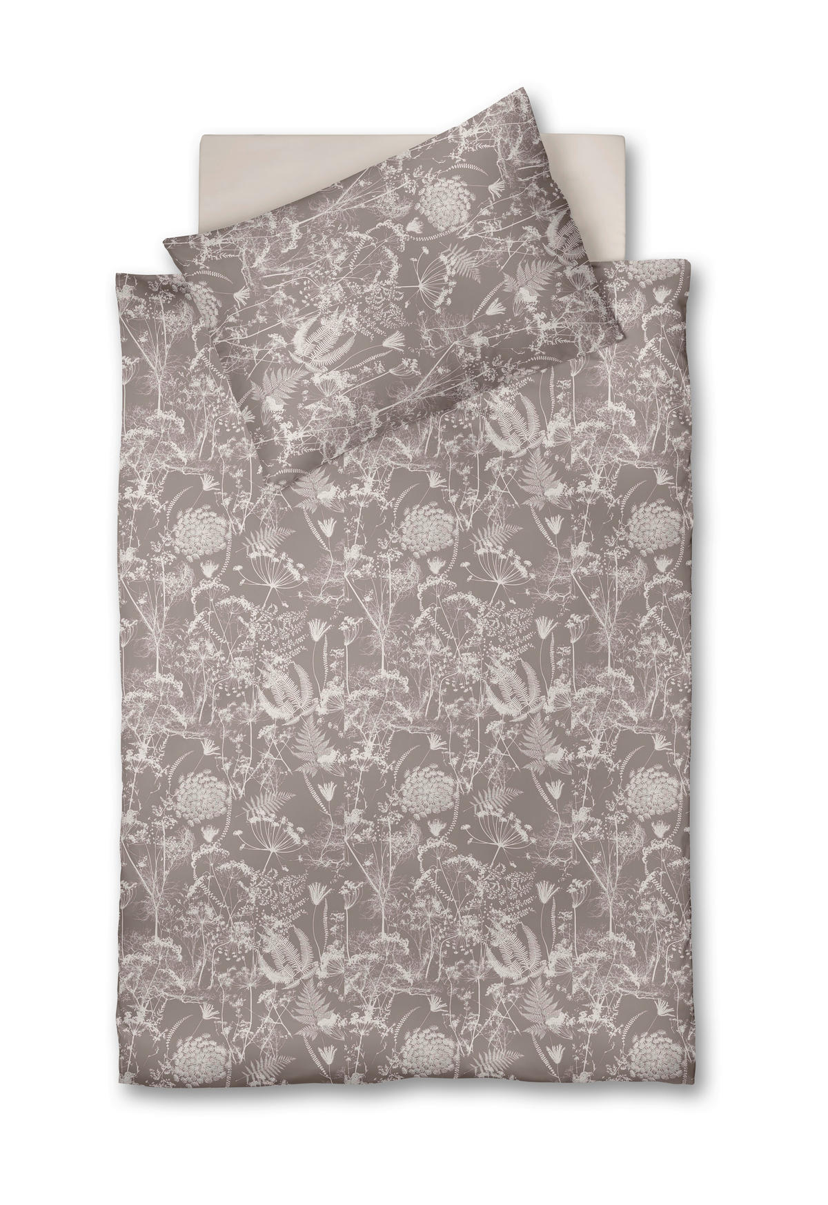 ÁGYNEMŰHUZAT-GARNITÚRA 140/200 cm  - Pezsgő/taupe, Basics, textil (140/200cm) - Fleuresse
