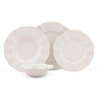 KOMBISERVICE Creme, Goldfarben 24-teilig 6 Personen  - Goldfarben/Creme, Basics, Keramik - P & B