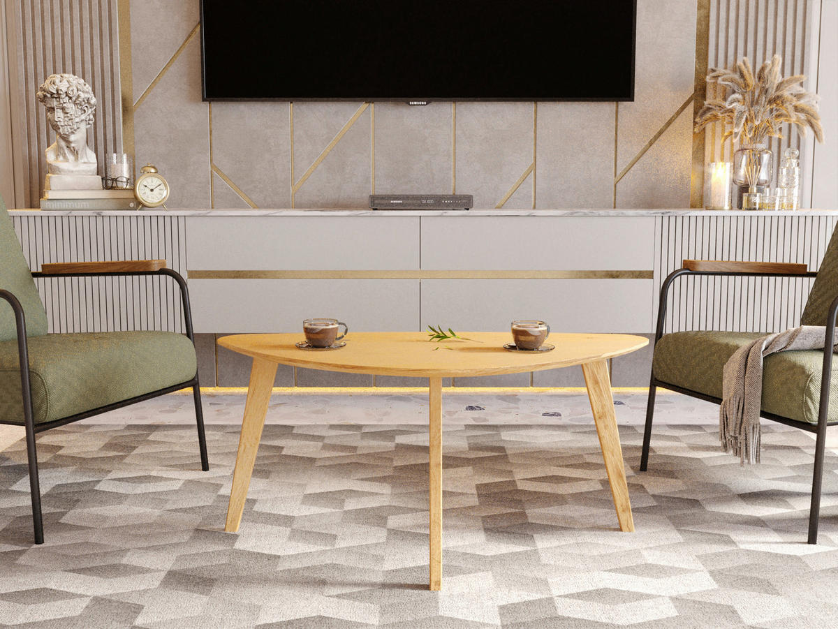 COUCHTISCH in Holz, Metall 100/50/45 cm  - Wildeiche, Trend, Holz/Metall (100/50/45cm) - Boxxx