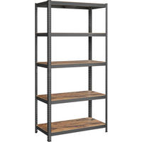 REGÁL NA ŤAŽKÉ BREMENÁ - čierna, Basics, kov/kompozitné drevo (120/200/60cm)
