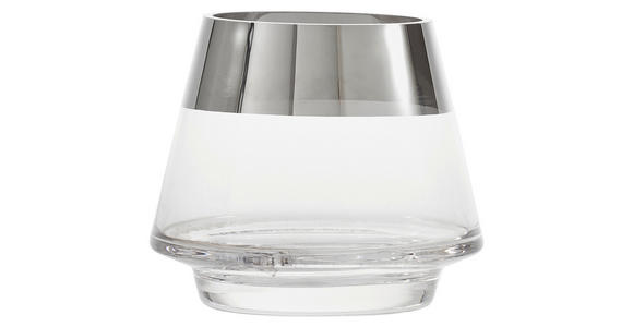 WINDLICHT  - Klar/Chromfarben, LIFESTYLE, Glas (10/9cm) - Ambia Home